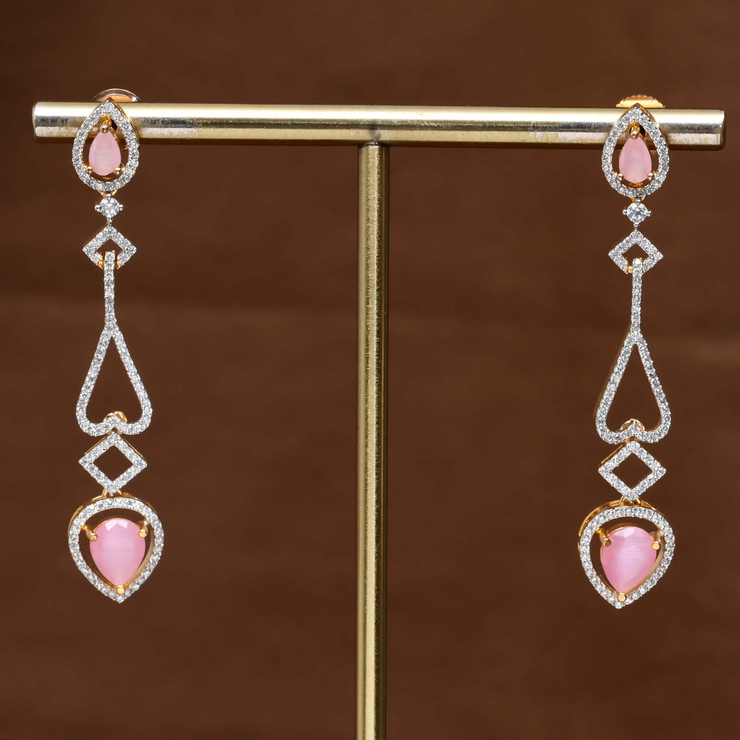 CZ Diamond Finish Earrings