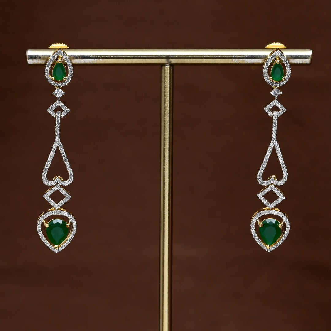 CZ Diamond Finish Earrings