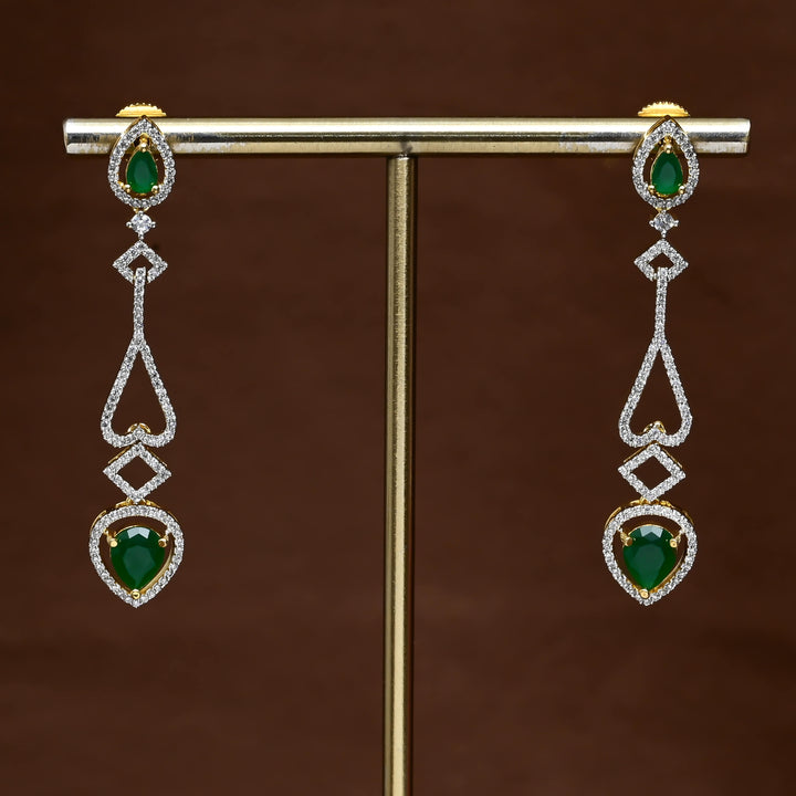 CZ Diamond Finish Earrings