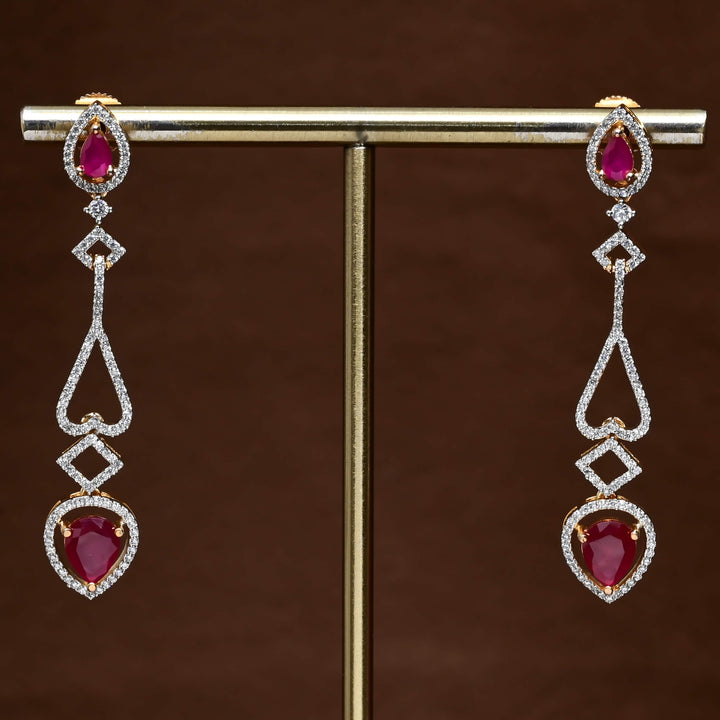 CZ Diamond Finish Earrings