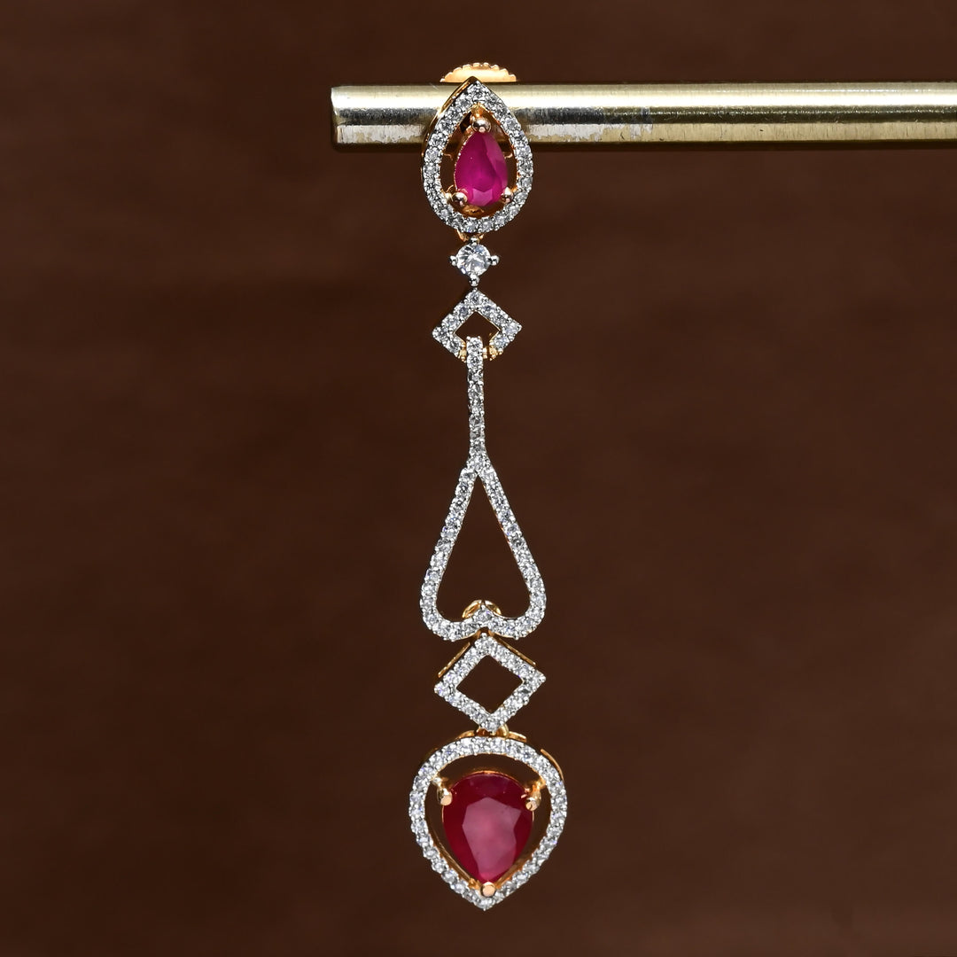 CZ Diamond Finish Earrings