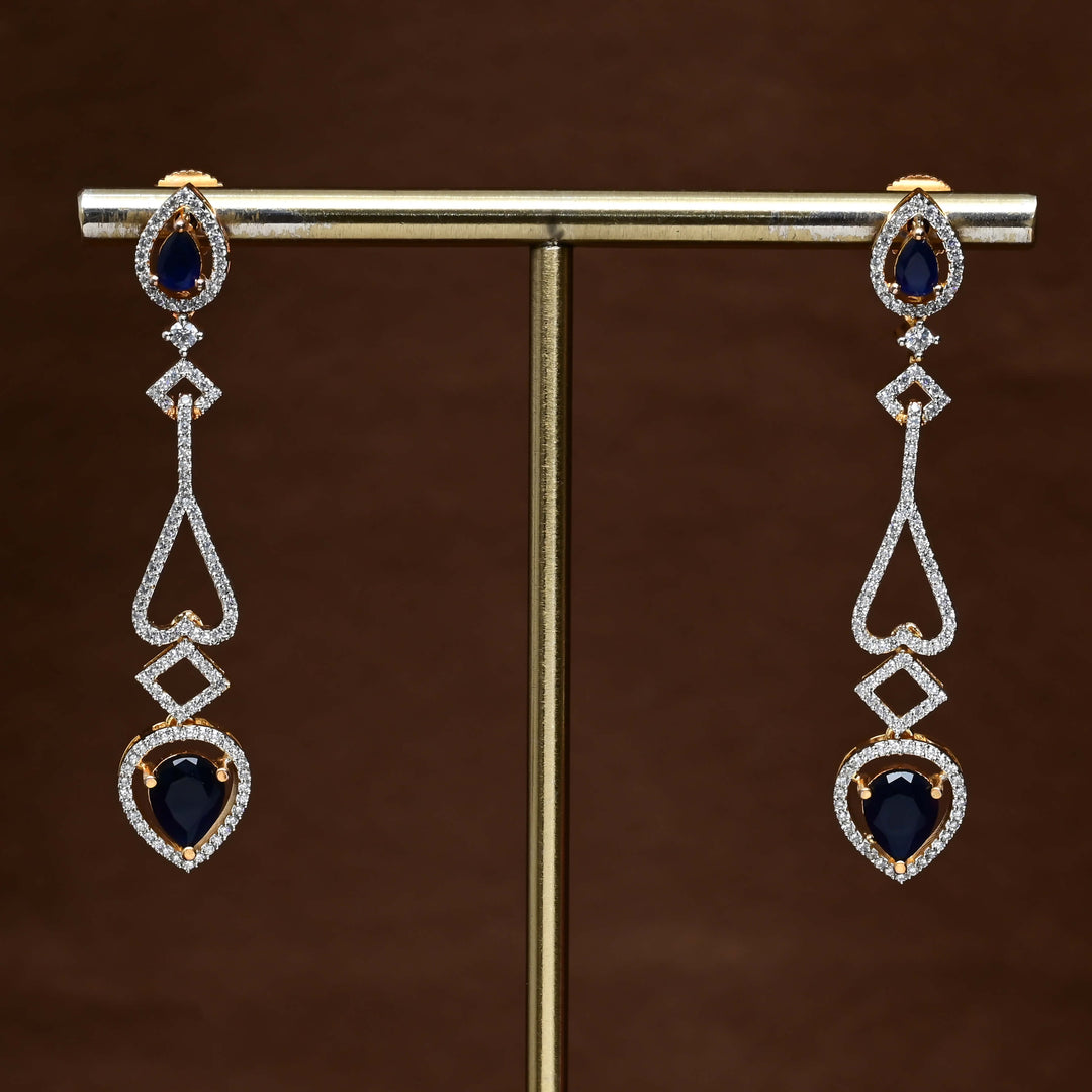 CZ Diamond Finish Earrings