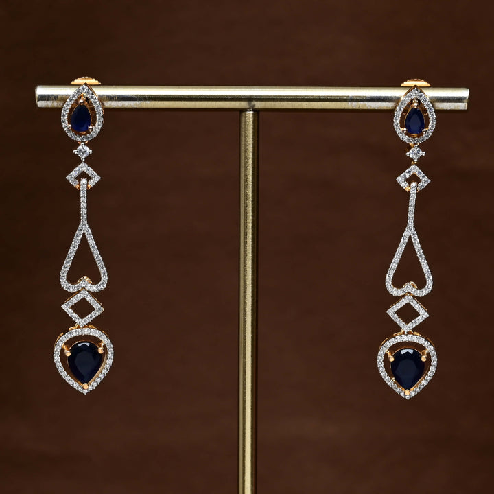 CZ Diamond Finish Earrings