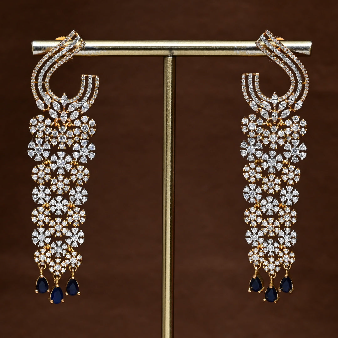 CZ Diamond Finish Earrings