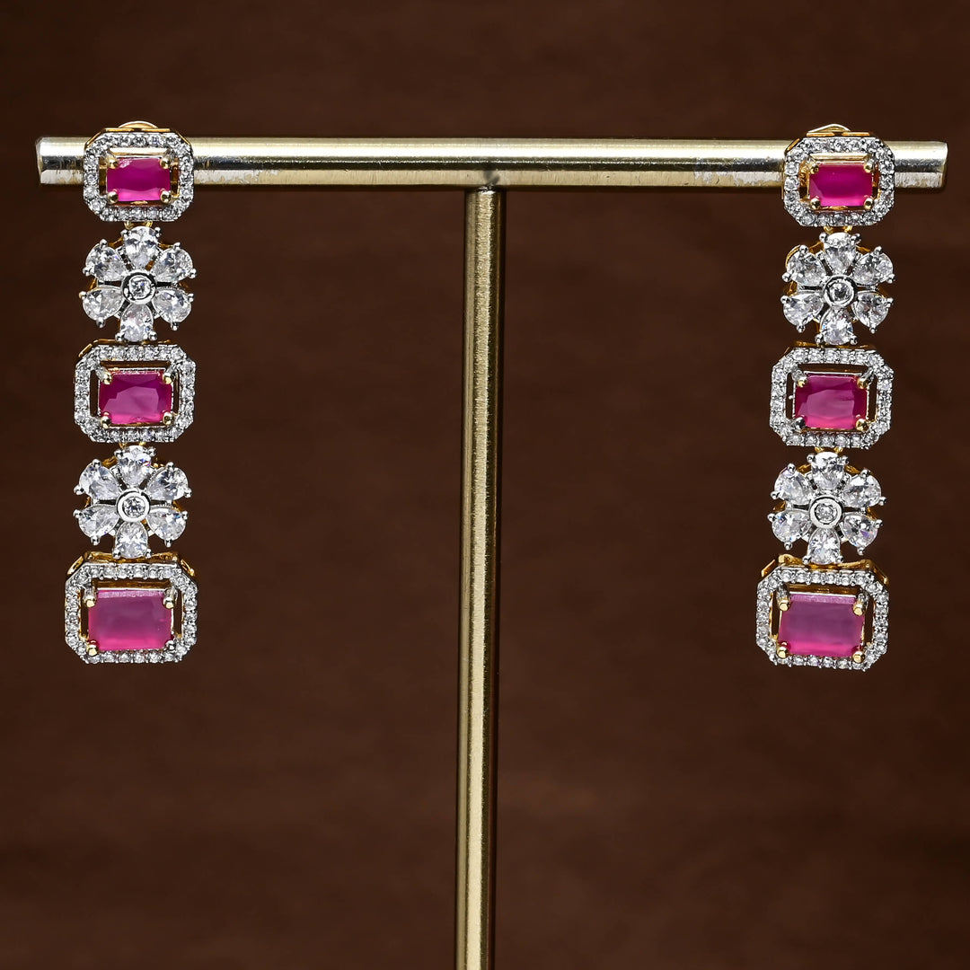 CZ Diamond Finish Earrings