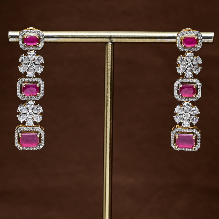 CZ Diamond Finish Earrings