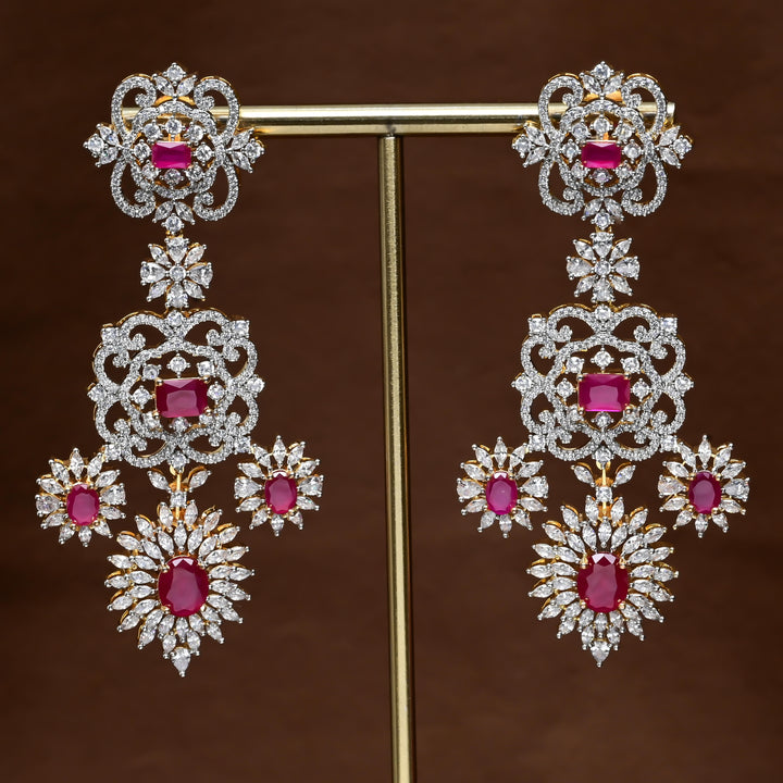 CZ Diamond Finish Earrings