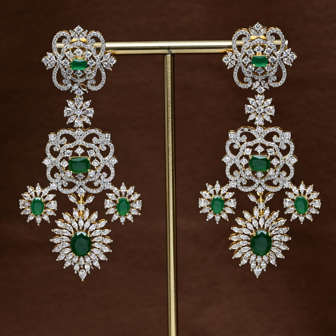 CZ Diamond Finish Earrings