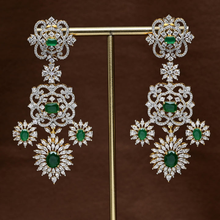 CZ Diamond Finish Earrings