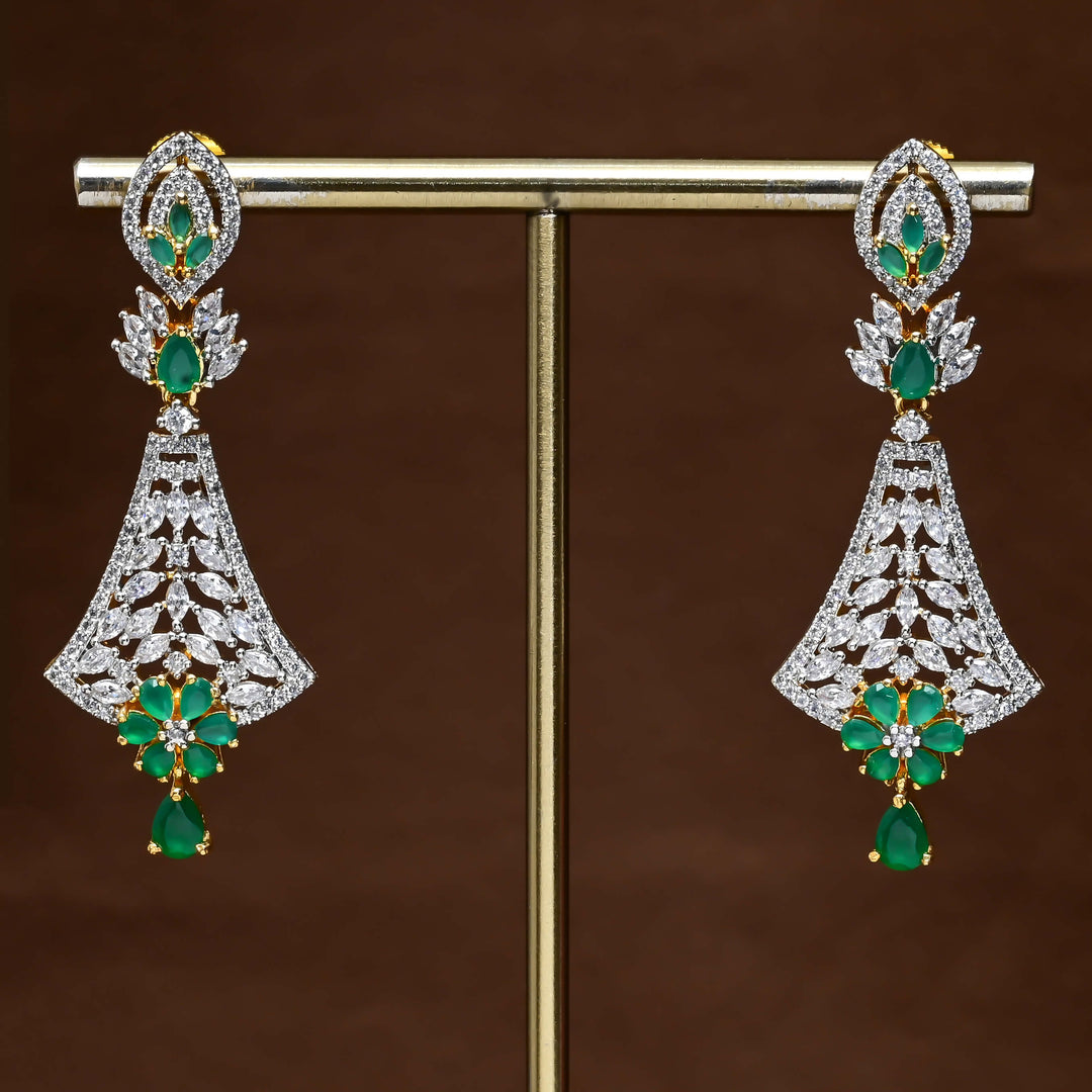 CZ Diamond Finish Earrings