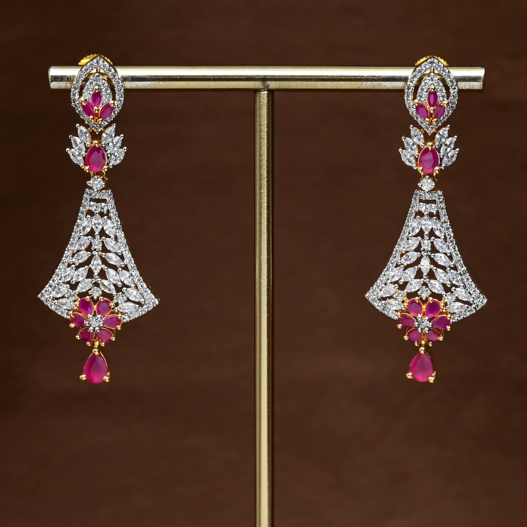 CZ Diamond Finish Earrings