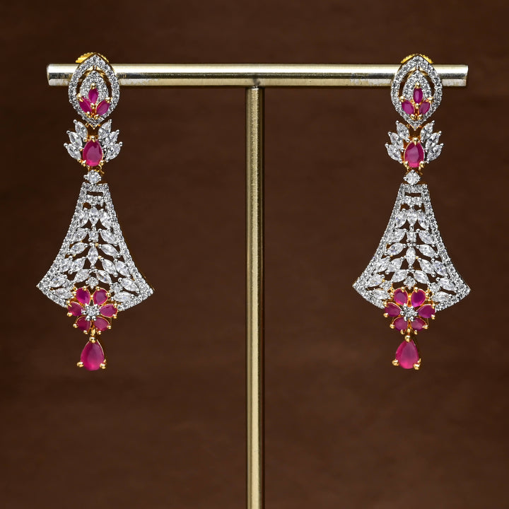 CZ Diamond Finish Earrings