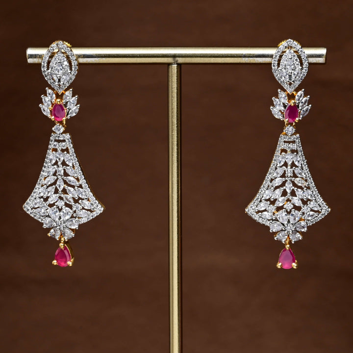 CZ Diamond Finish Earrings