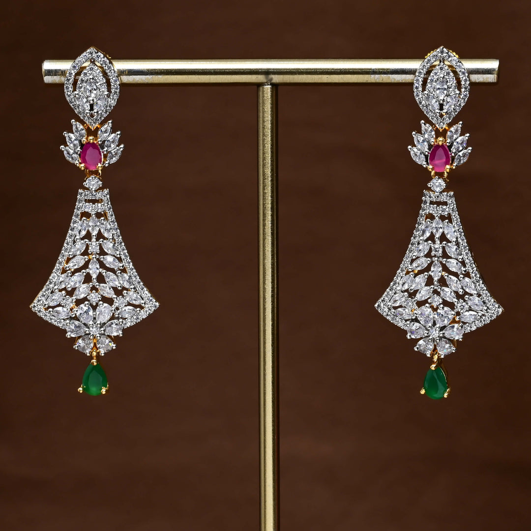 CZ Diamond Finish Earrings