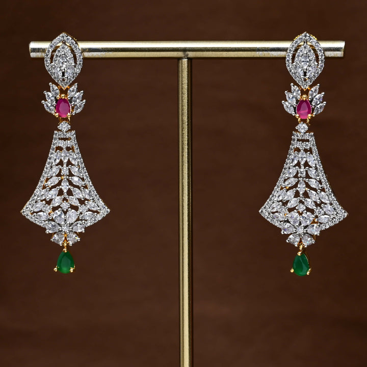 CZ Diamond Finish Earrings