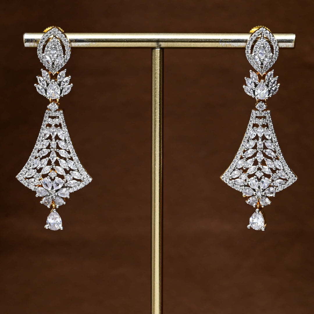 CZ Diamond Finish Earrings
