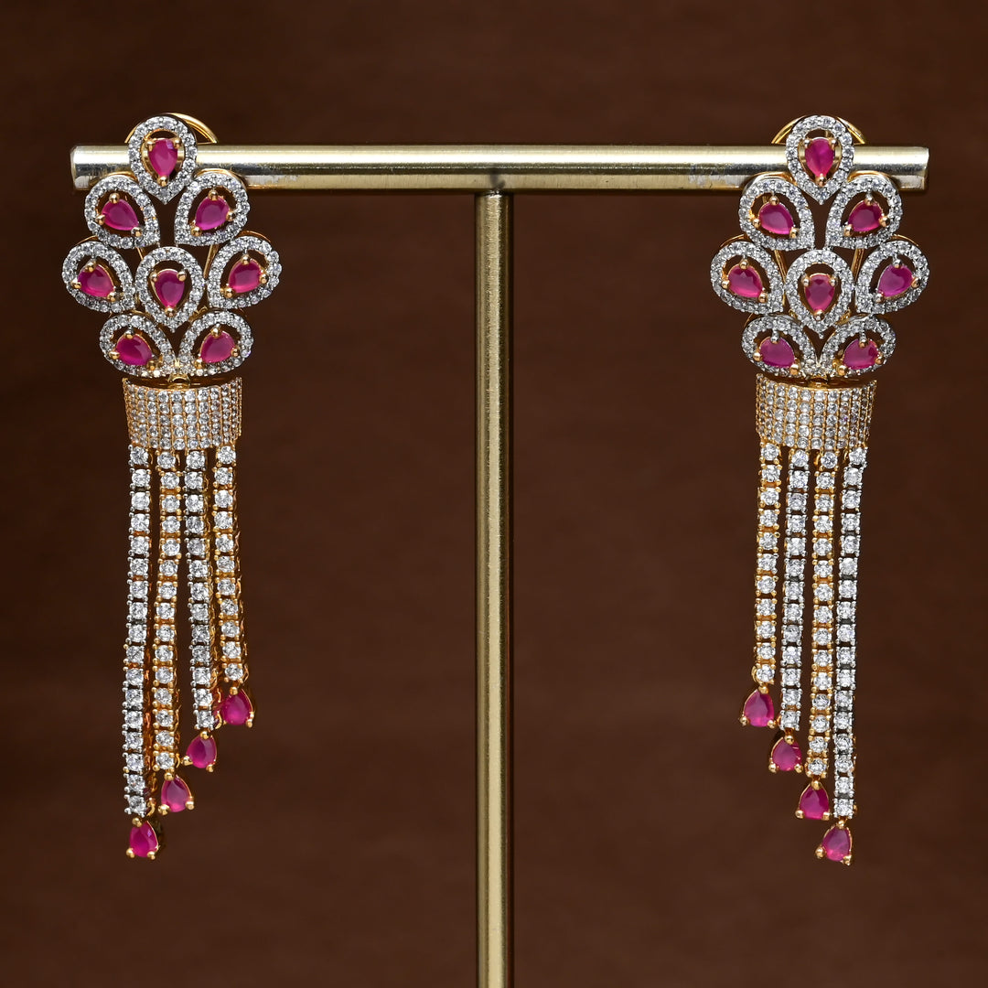 CZ Diamond Finish Earrings