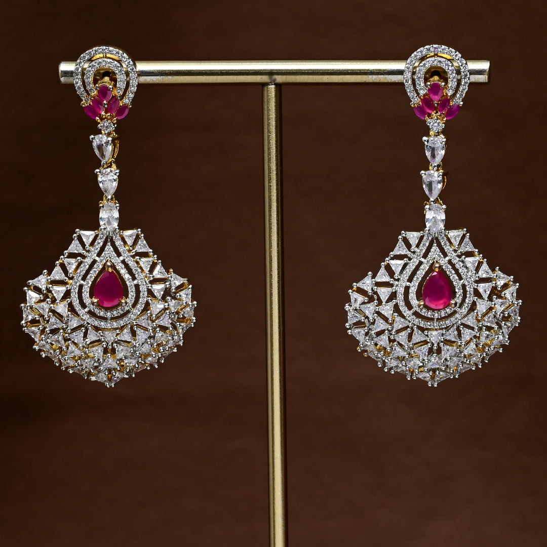 CZ Diamond Finish Earrings