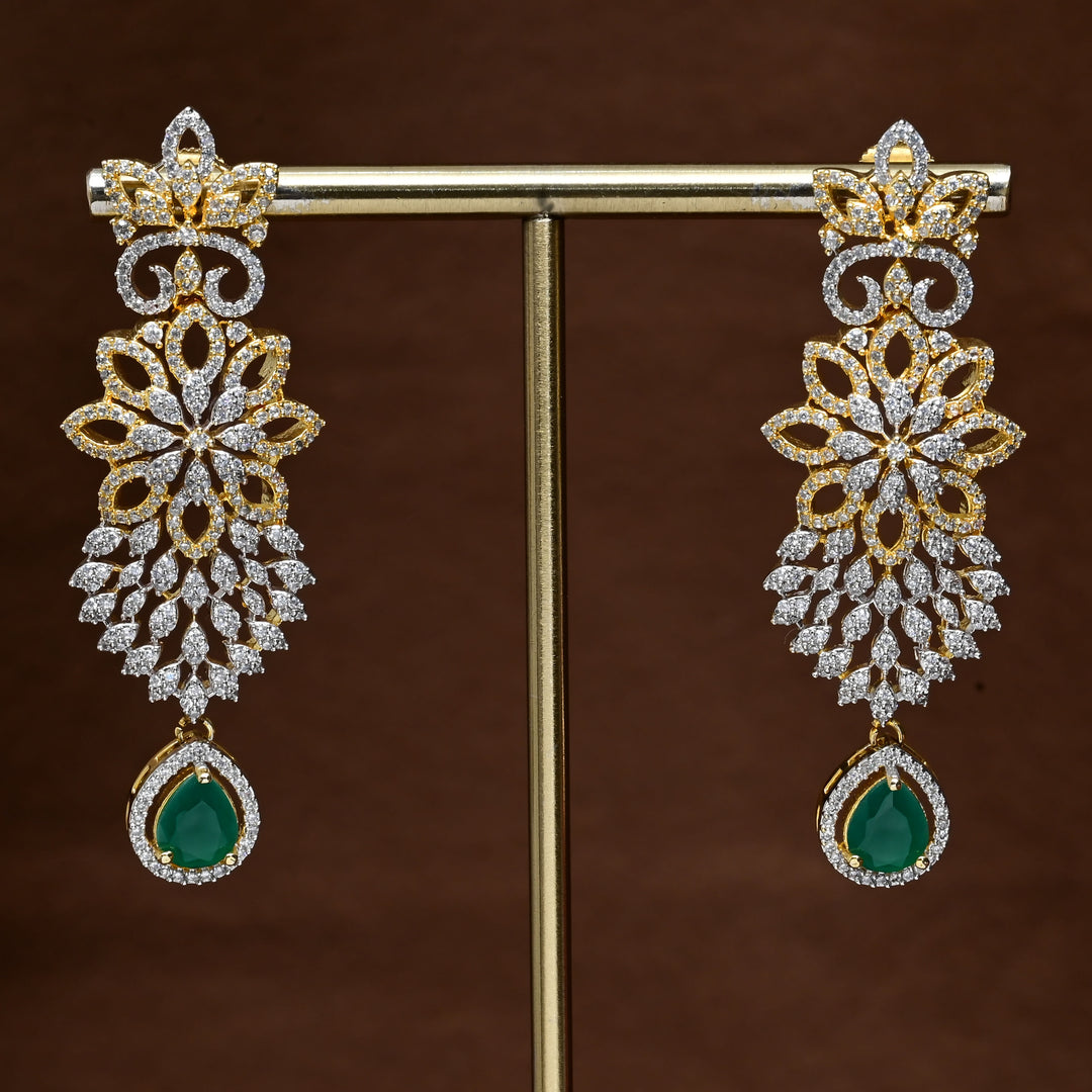 CZ Diamond Finish Earrings