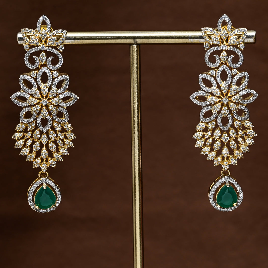 CZ Diamond Finish Earrings