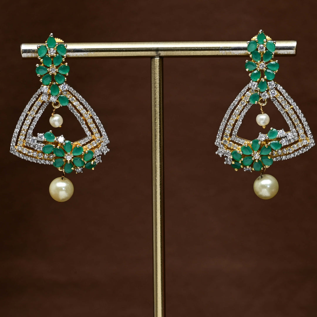CZ Diamond Finish Earrings