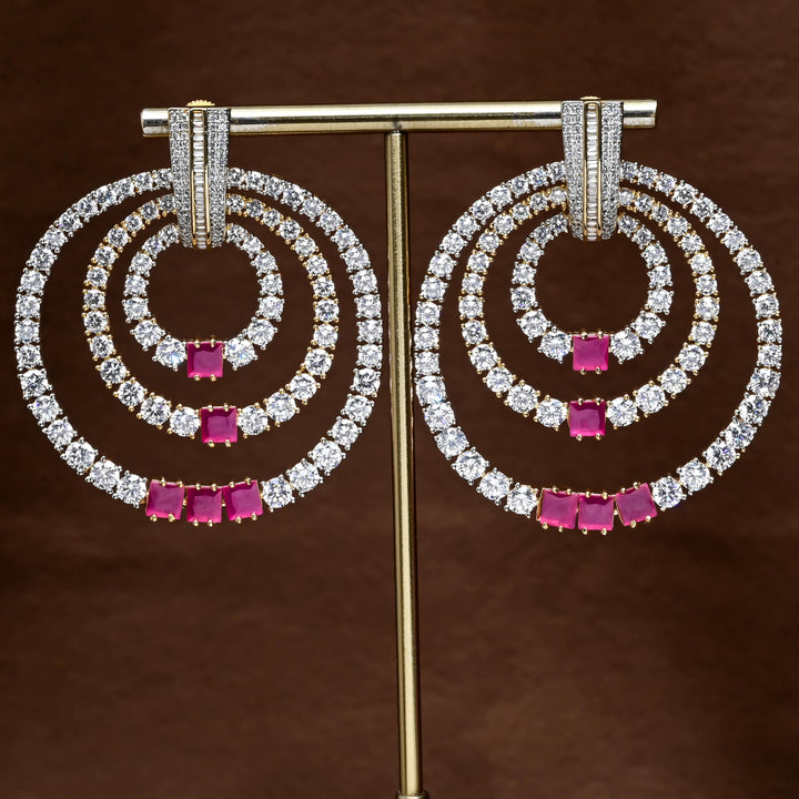 CZ Diamond Finish Earrings