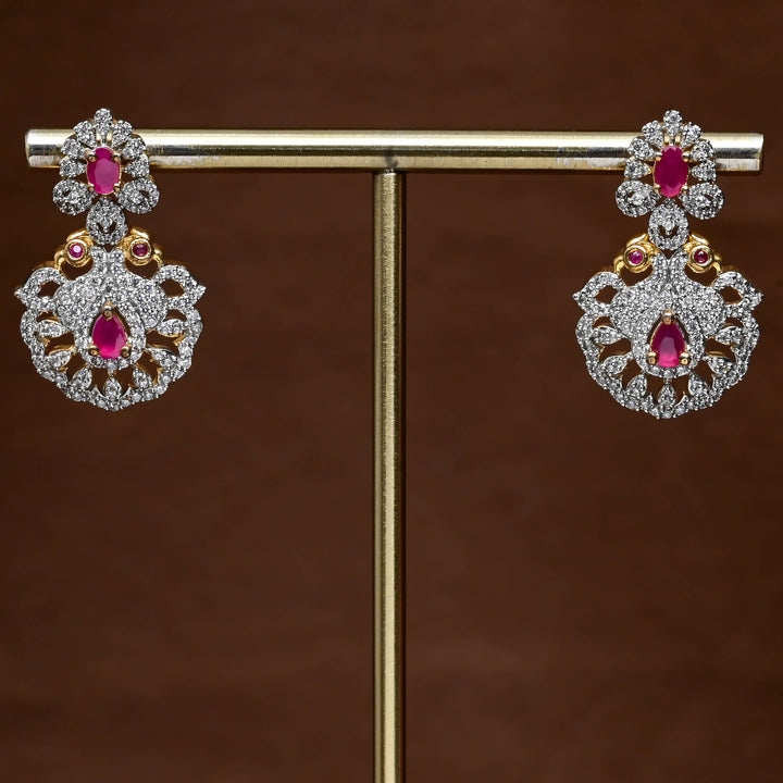 CZ Diamond Finish Earrings