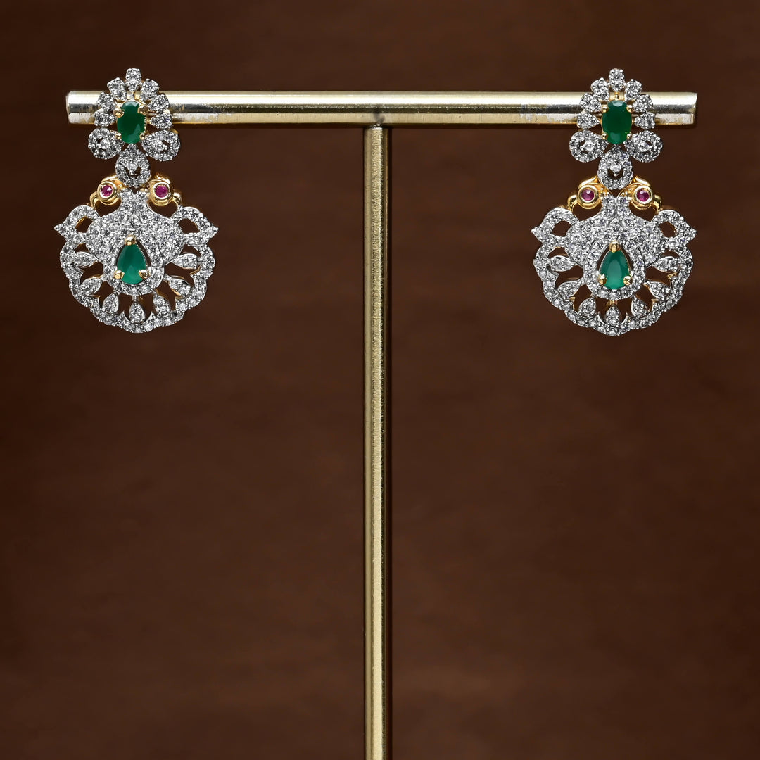 CZ Diamond Finish Earrings
