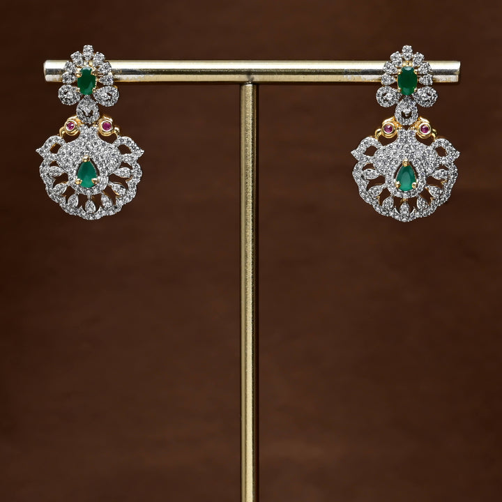 CZ Diamond Finish Earrings