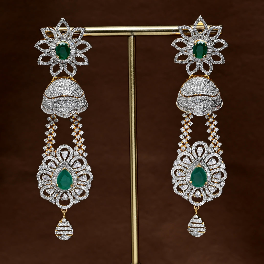 CZ Diamond Finish Earrings