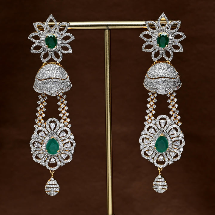 CZ Diamond Finish Earrings