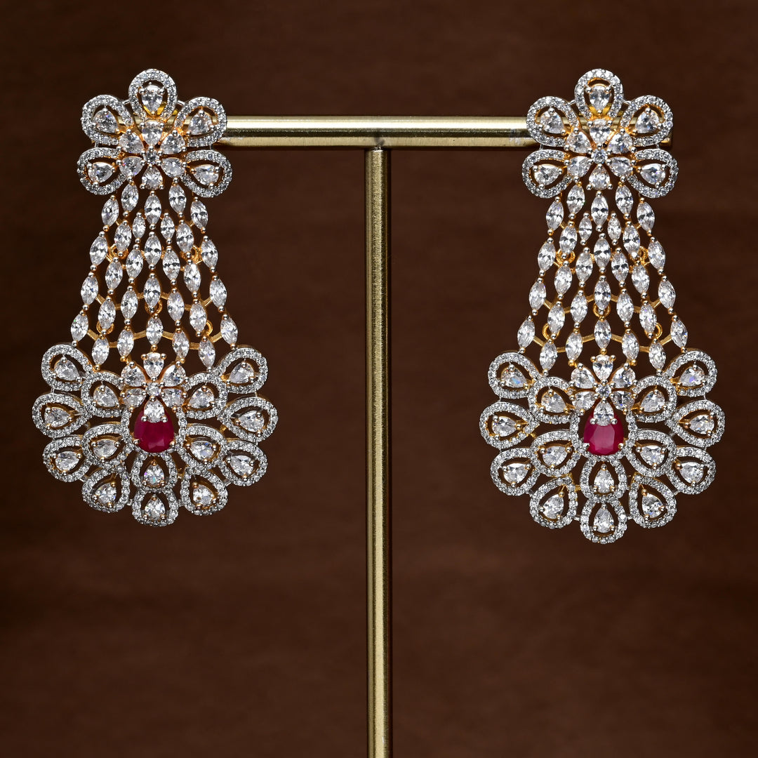 CZ Diamond Finish Earrings
