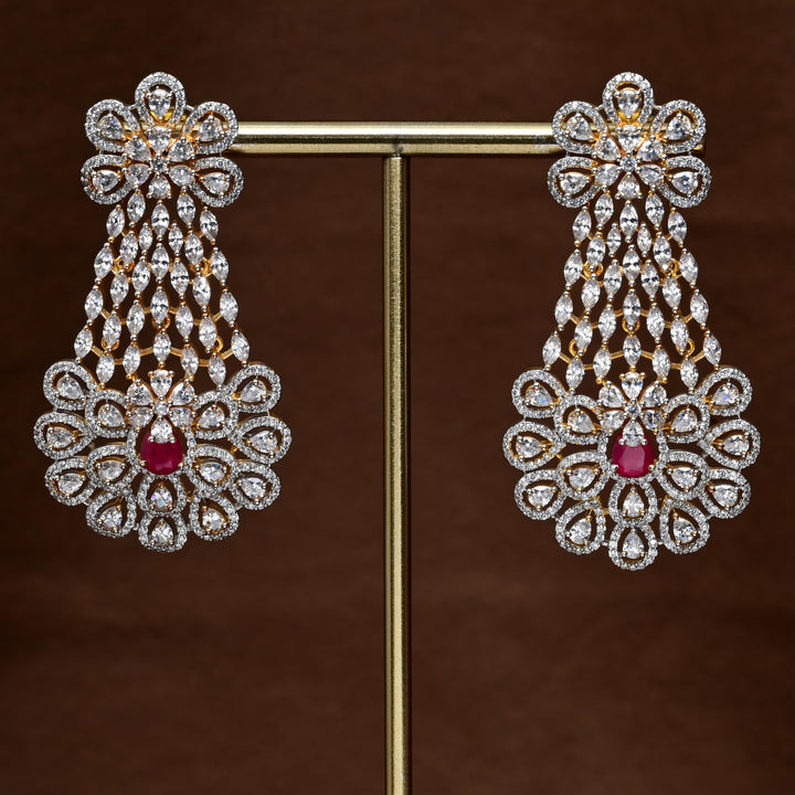 CZ Diamond Finish Earrings