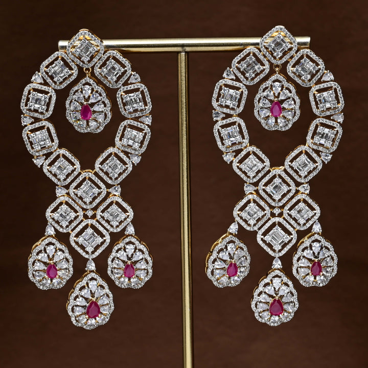 CZ Diamond Finish Earrings