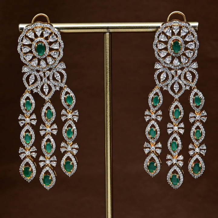 CZ Diamond Finish Earrings
