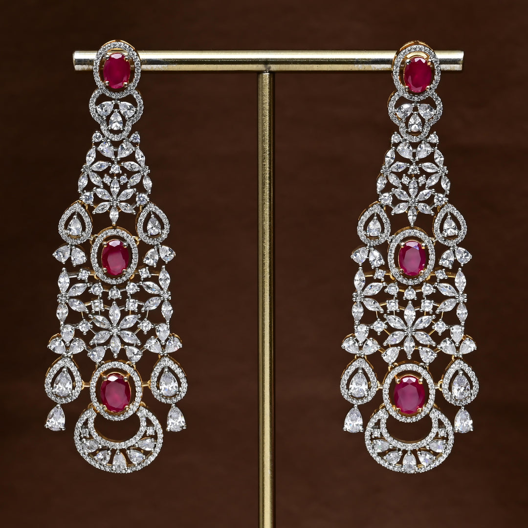 CZ Diamond Finish Earrings