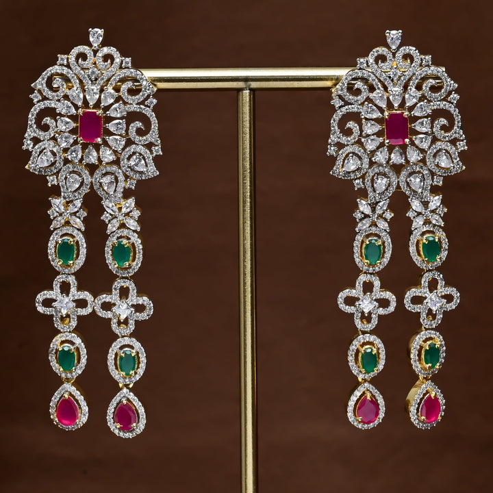 CZ Diamond Finish Earrings