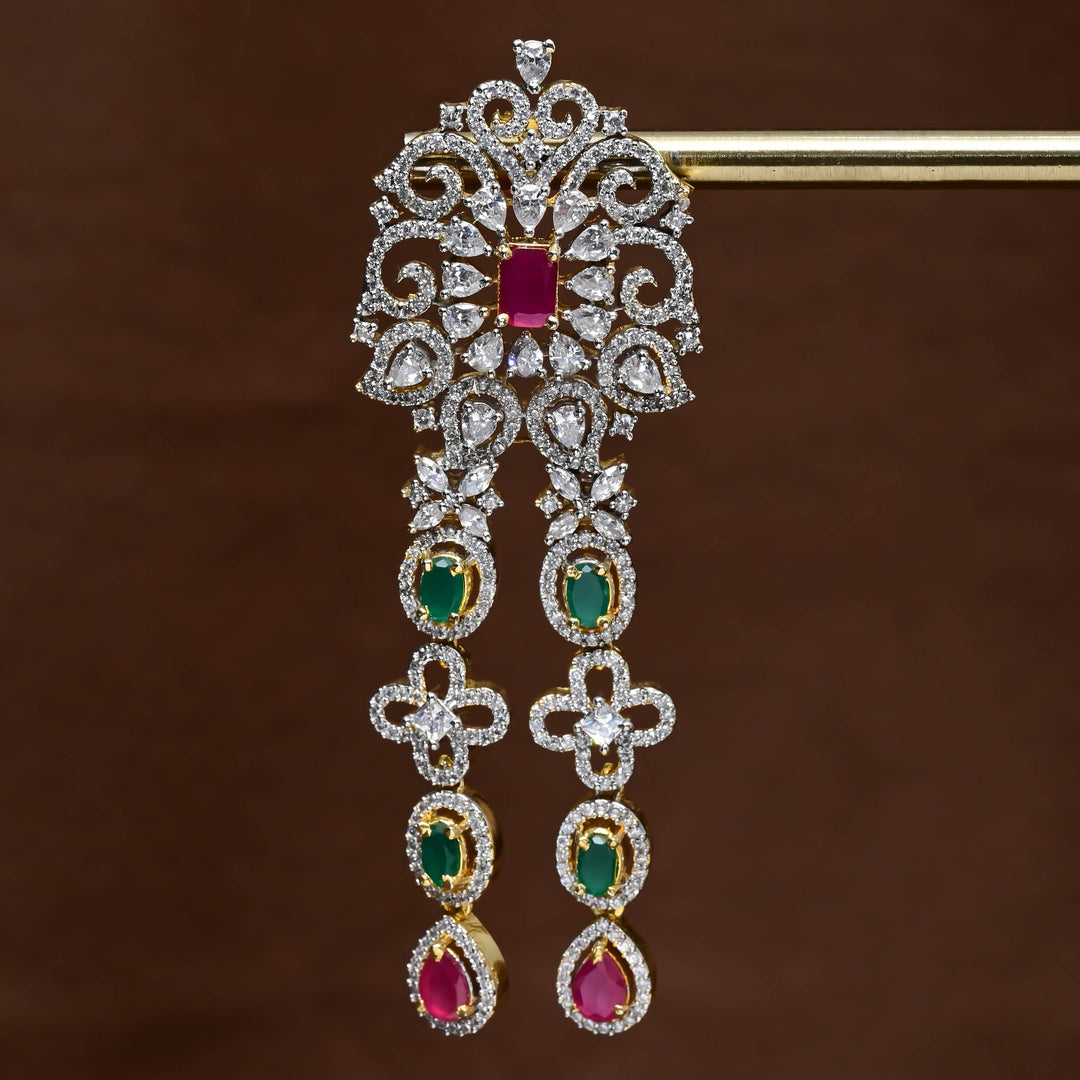CZ Diamond Finish Earrings