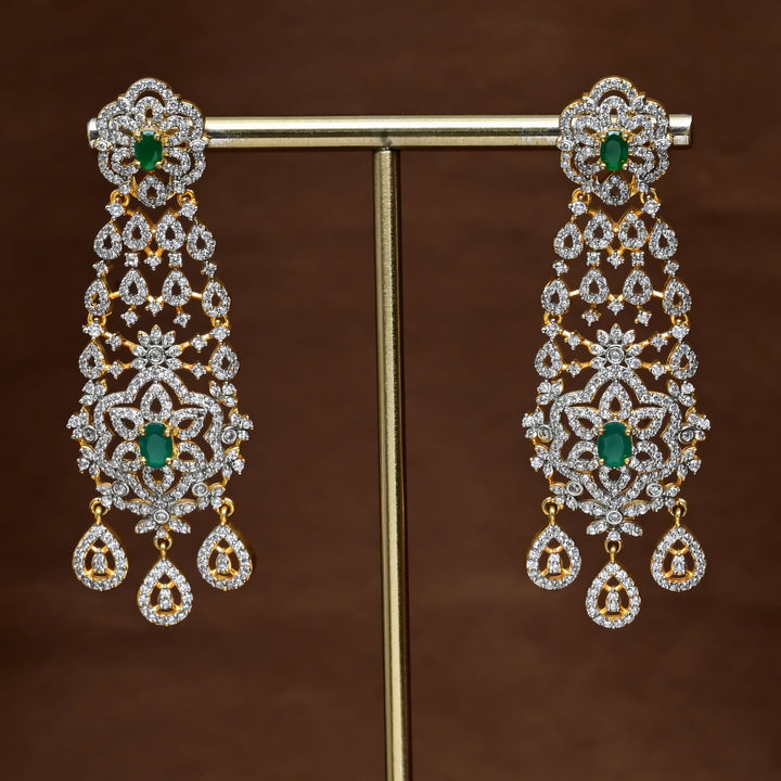 CZ Diamond Finish Earrings