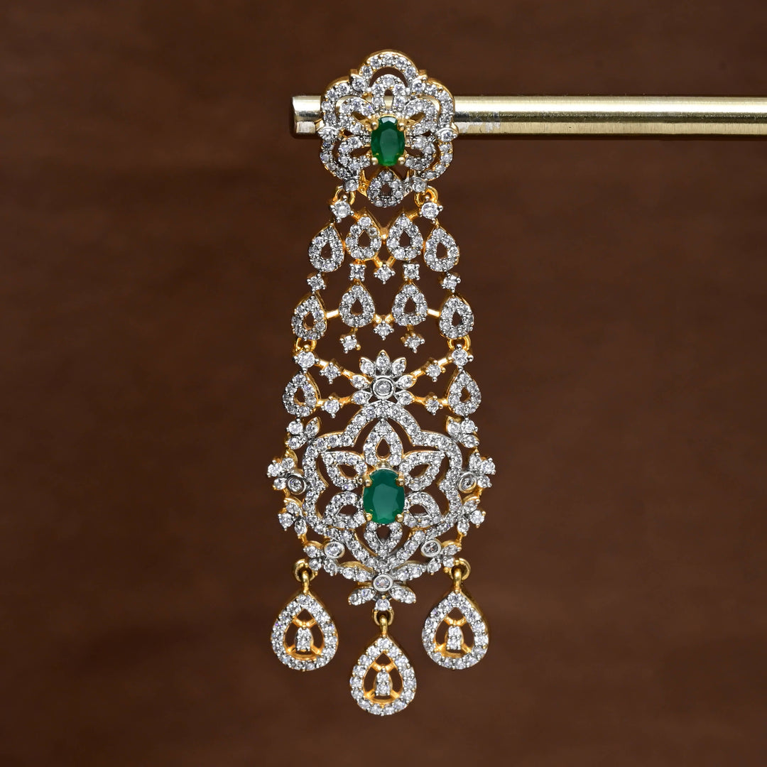 CZ Diamond Finish Earrings