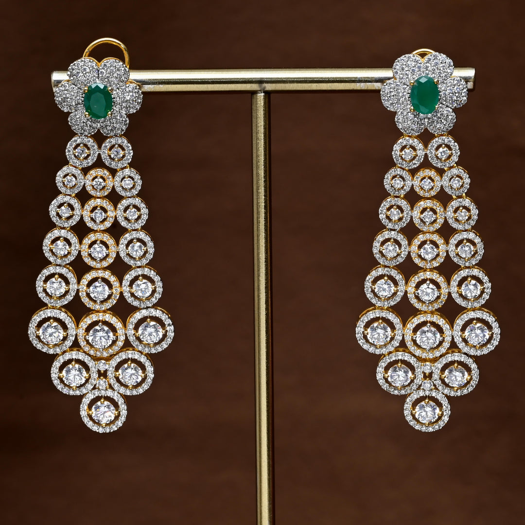 CZ Diamond Finish Earrings