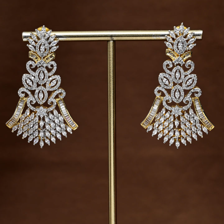 CZ Diamond Finish Earrings