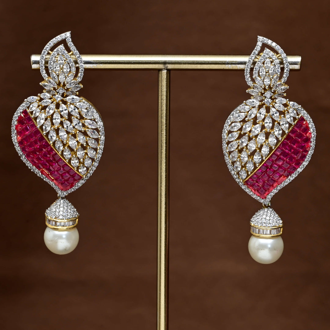 CZ Diamond Finish Earrings