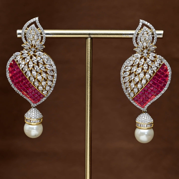 CZ Diamond Finish Earrings