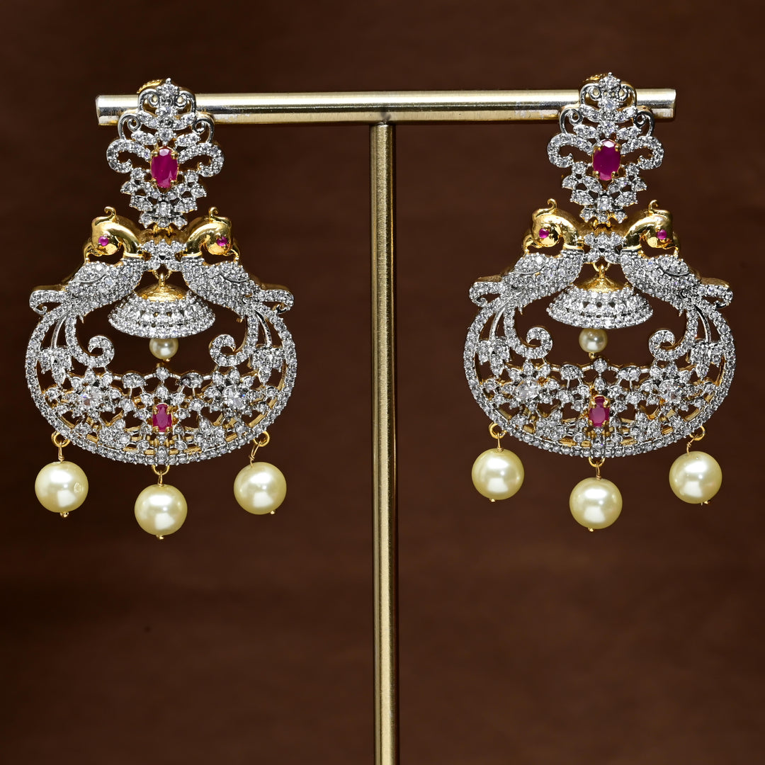 CZ Diamond Finish Earrings