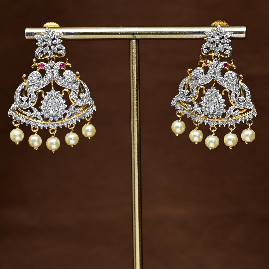 CZ Diamond Finish Earrings