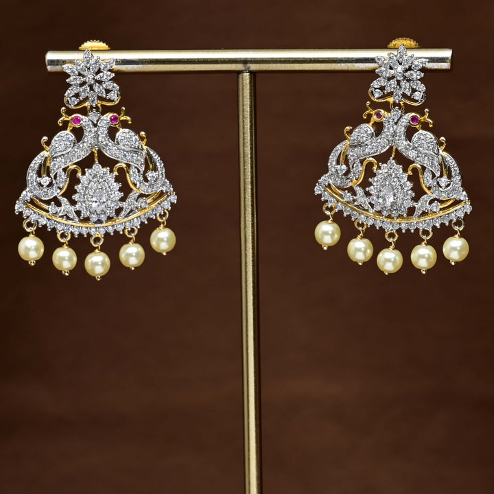 CZ Diamond Finish Earrings