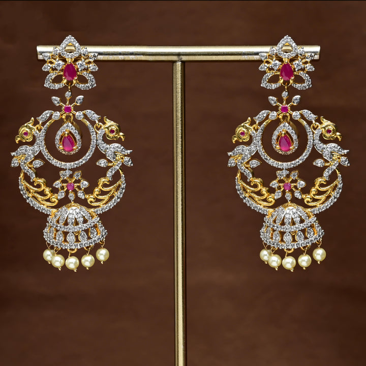 CZ Diamond Finish Earrings
