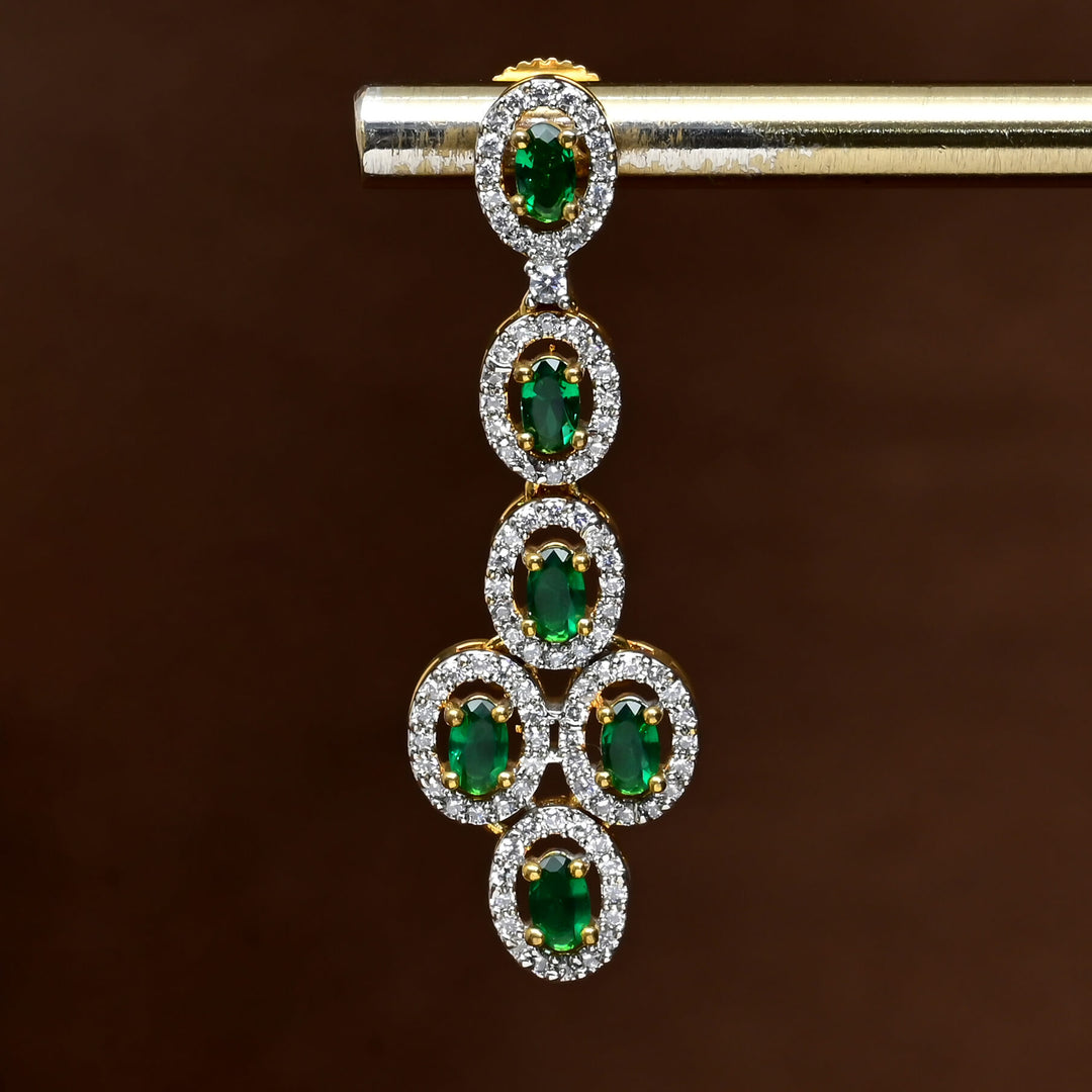 CZ Diamond Finish Earrings