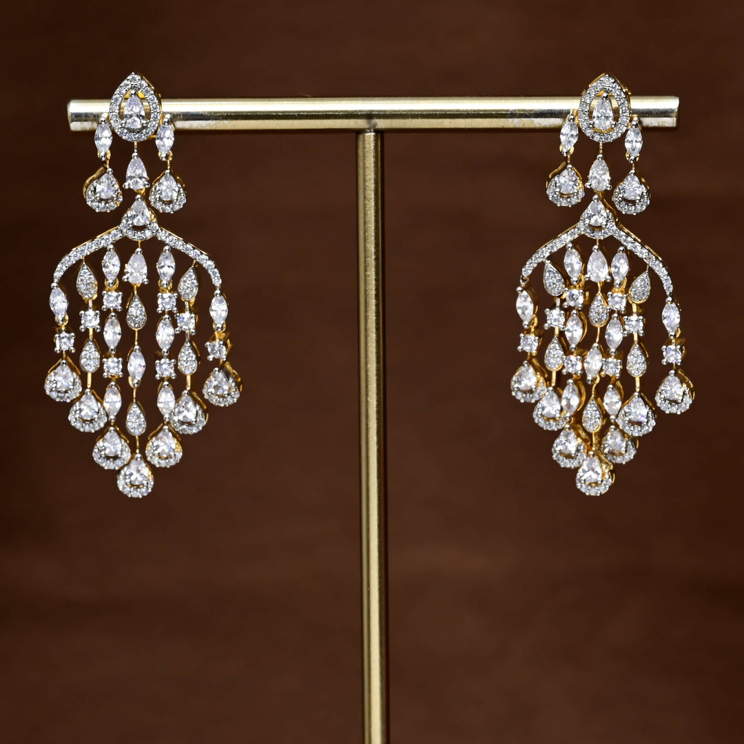 CZ Diamond Finish Earrings